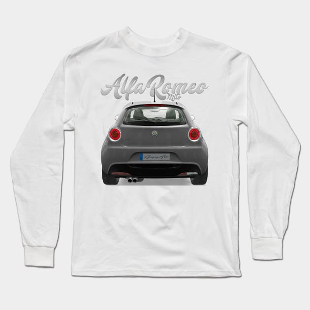 ALFA ROMEO Mito white back Long Sleeve T-Shirt by PjesusArt